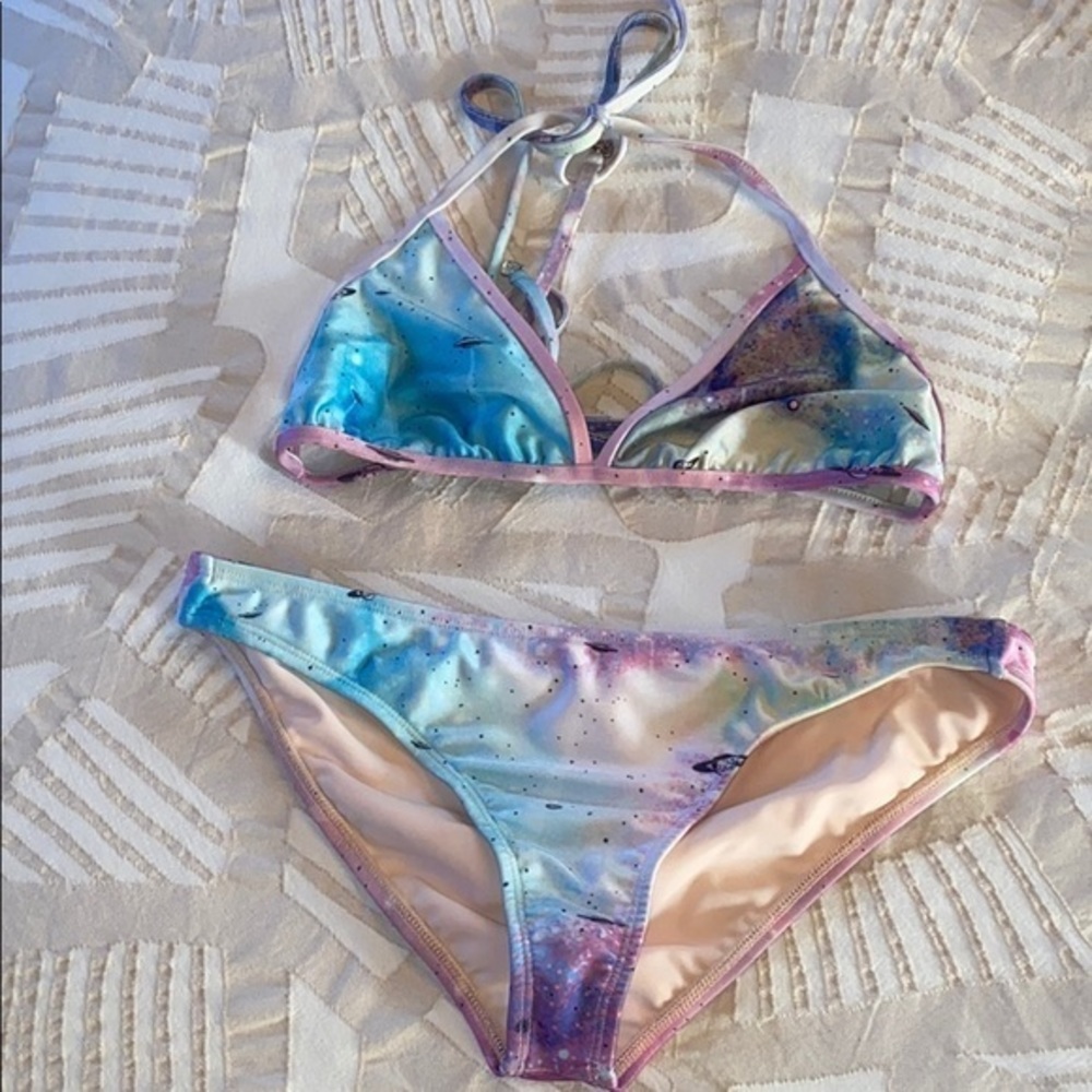 WildFox Flying Saucers 🛸 Bikini Set Size Medium